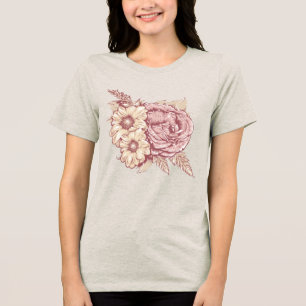 Flower Illustration custom name shirts & jackets