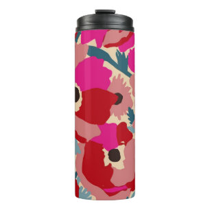 Flower illustration pattern. Floral botanical Moti Thermal Tumbler