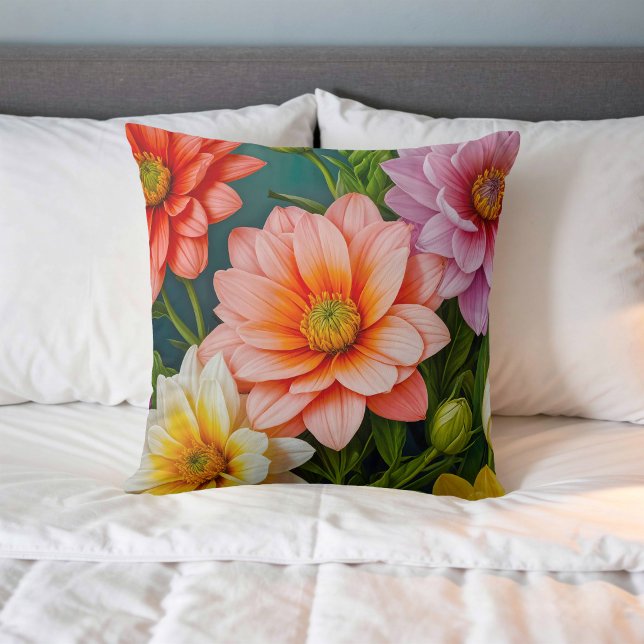 Flower Image No. 15, Floral Series, Throw Pillow (Creator Uploaded)