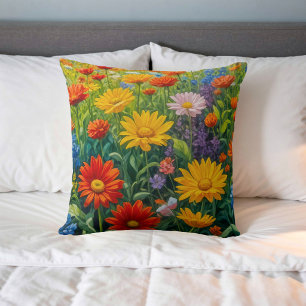 Flower Image No. 21, Floral Series, Throw Pillow