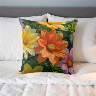 Flower Image No. 27, Floral Series, Throw Pillow