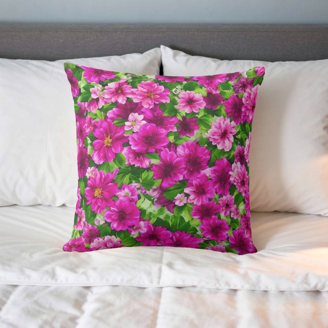 Flower Image No. 2, Floral Series, Throw Pillow (Creator Uploaded)