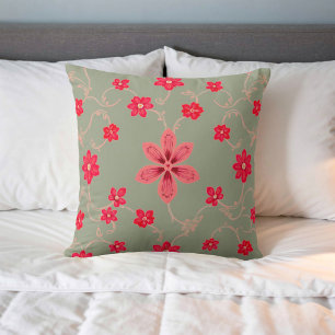 Flower Image No. 5, Floral Series, Throw Pillow