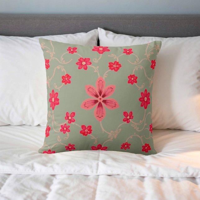 Flower Image No. 5, Floral Series, Throw Pillow (Creator Uploaded)