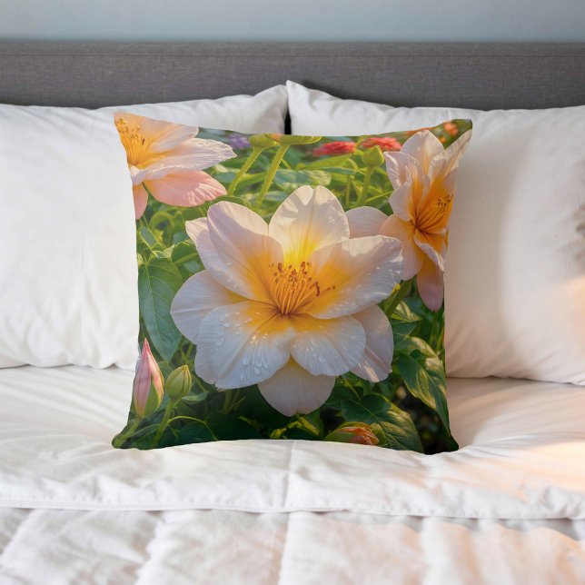 Flower Image No. 6, Floral Series, Throw Pillow (Creator Uploaded)