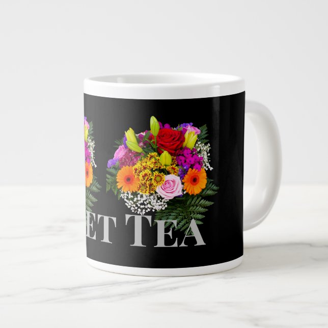 Flower Image Sweet Tea Text name Speciality Mug Cu (Front Right)