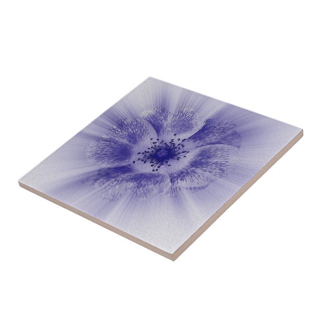 Flower in blue tile (Side)