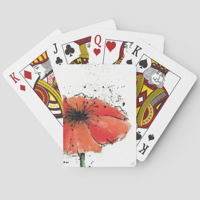 Flower in Full Bloom Playing Cards (Back)