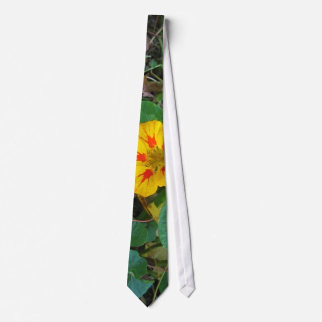 Flower in Leaves Tie (Front)