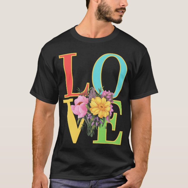 Flower in Love boy T-Shirt (Front)