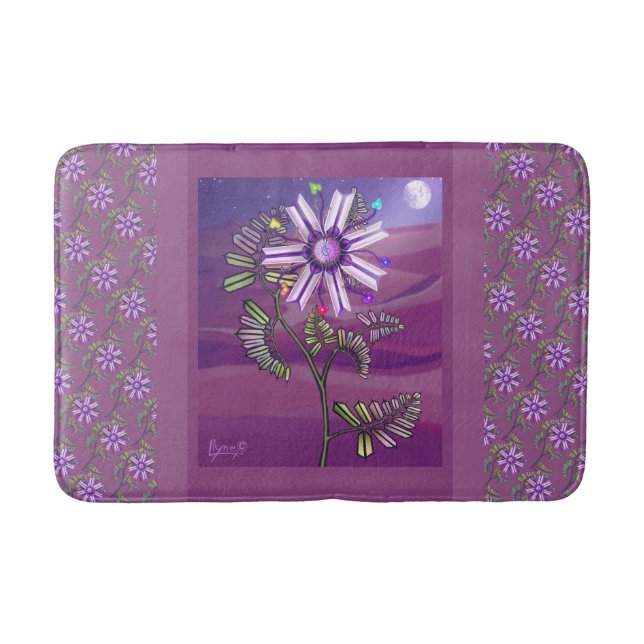 Flower in the desert bath mat (Front)