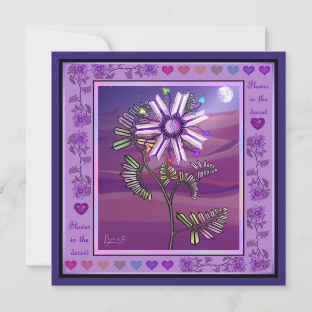 Flower in the desert card (Front)