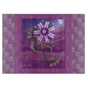 Flower in the desert cutting board