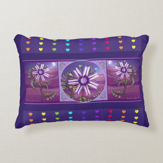 Flower in the desert  decorative cushion (Front)
