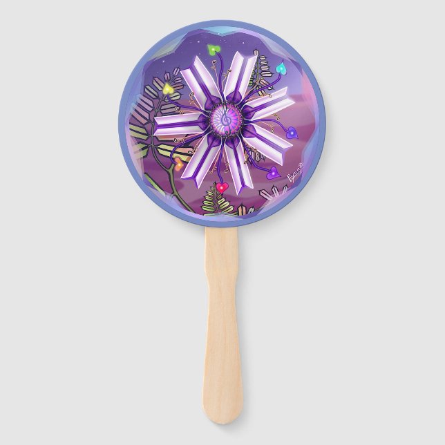 Flower in the Desert  Hand Fan (Front)