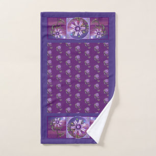 Flower in the desert hand towel