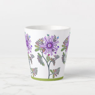 Flower in the desert latte mug