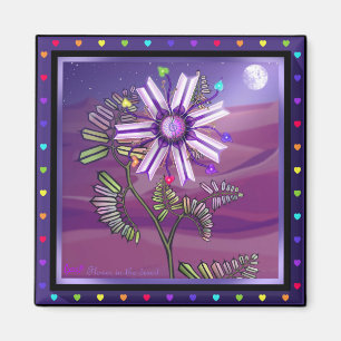 Flower in the desert magnet