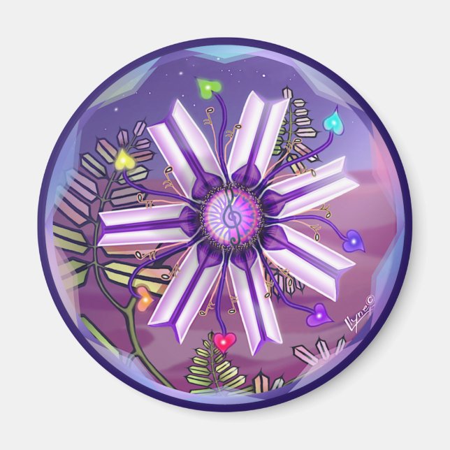 Flower in the desert  magnet (Front)