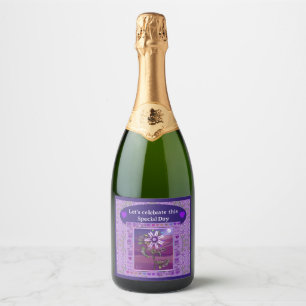 Flower in the Desert Sparkling Wine Label