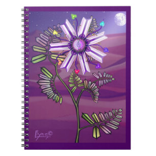 Flower in the desert Spiral Photo Notebook