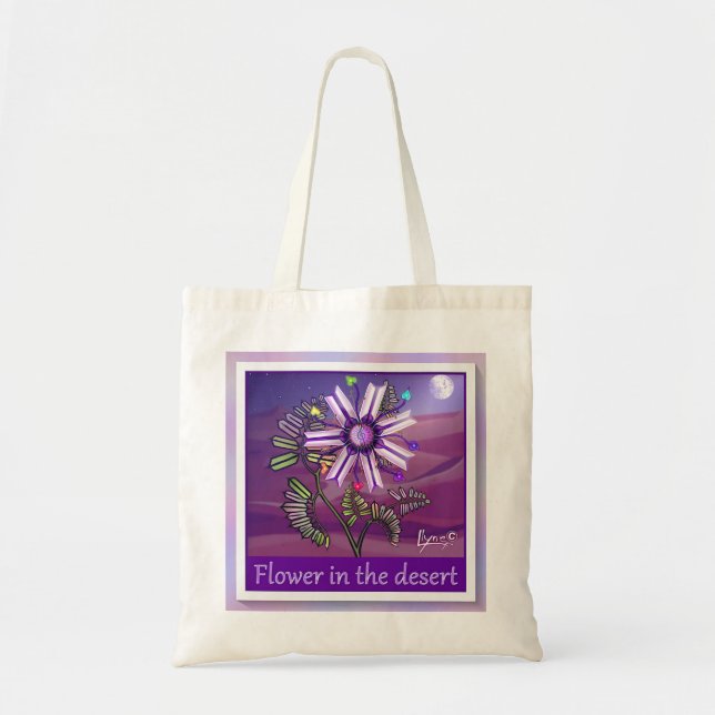 Flower in the Desert Tote Bag (Front)