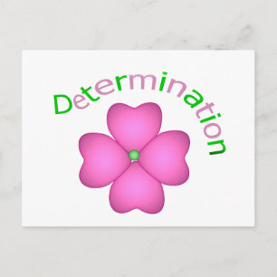 Flower Inspirational Determination Postcard