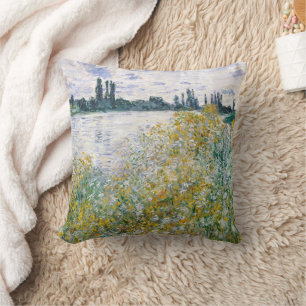 Flower Island near Vétheuil, Monet  Cushion