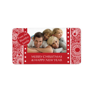Flower Jungle Season's Greetings Products Label