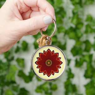 Flower Keychain - Floral Design