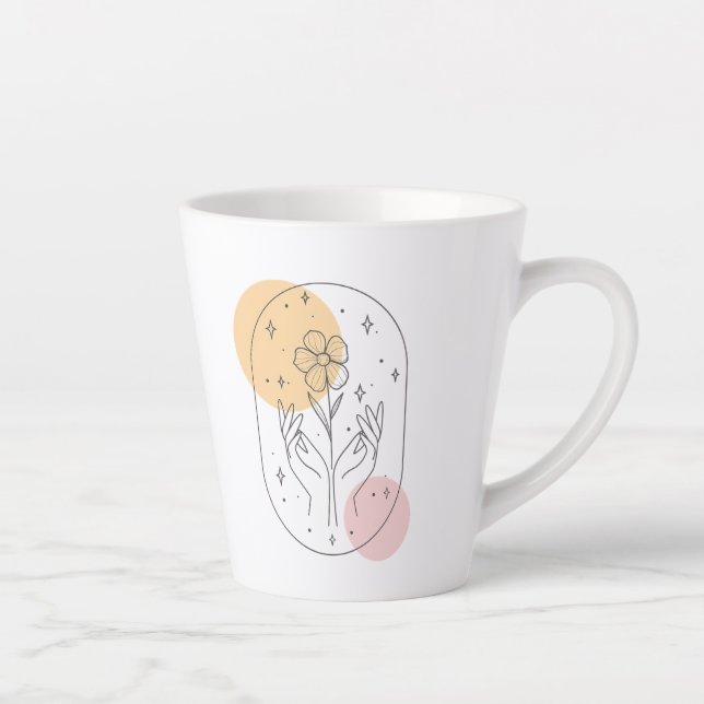 Flower Latte Mug (Right)