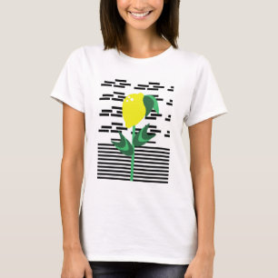 Flower Lemon Stripes Floral Garden Tank Top