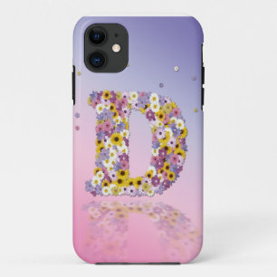 Flower letter D iPhone 11 Case
