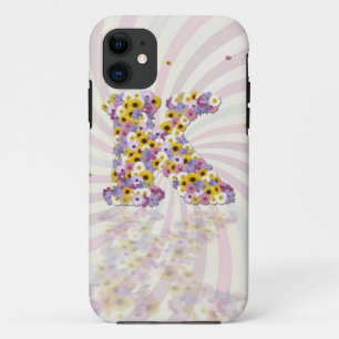 Flower letter K iPhone 11 Case
