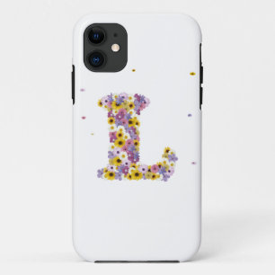 Flower letter L Case-Mate iPhone Case