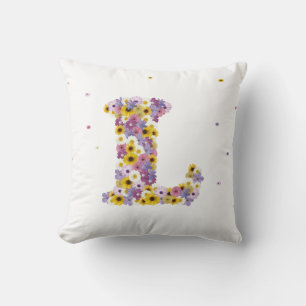 Flower letter L Cushion