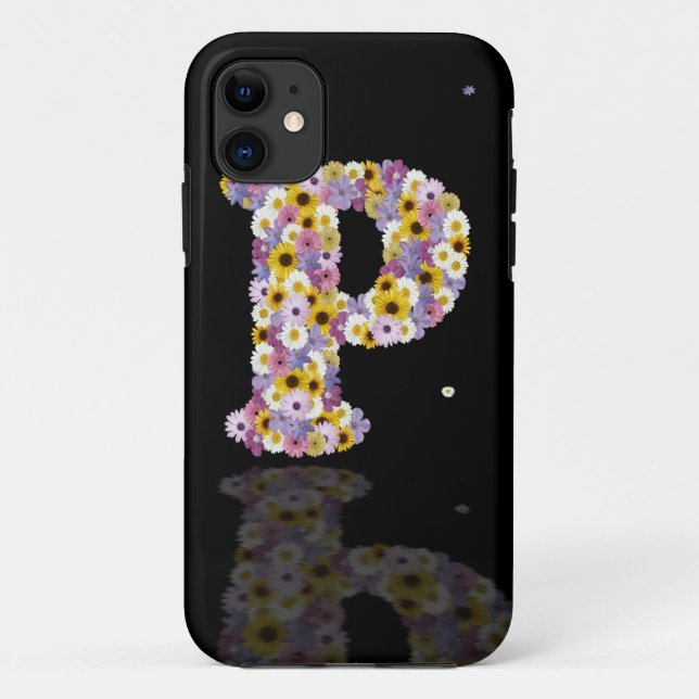 Flower letter p Case-Mate iPhone case (Back)