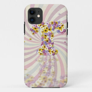 Flower letter T Case-Mate iPhone Case