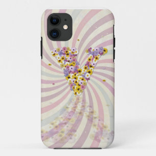 Flower letter v iPhone 11 case