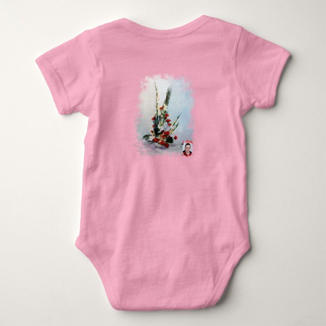 Flower life baby bodysuit (Back)