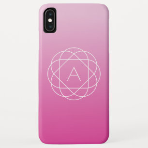 Flower-Like Geometric Monogram   Pink Shaded Ombre Case-Mate iPhone Case
