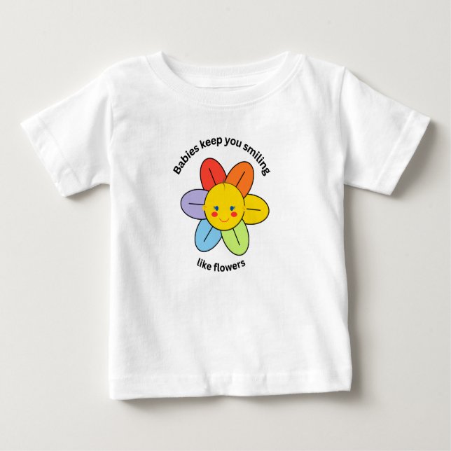 Flower-like smiles  baby T-Shirt (Front)