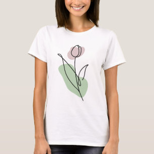 Flower Line Art    T-Shirt