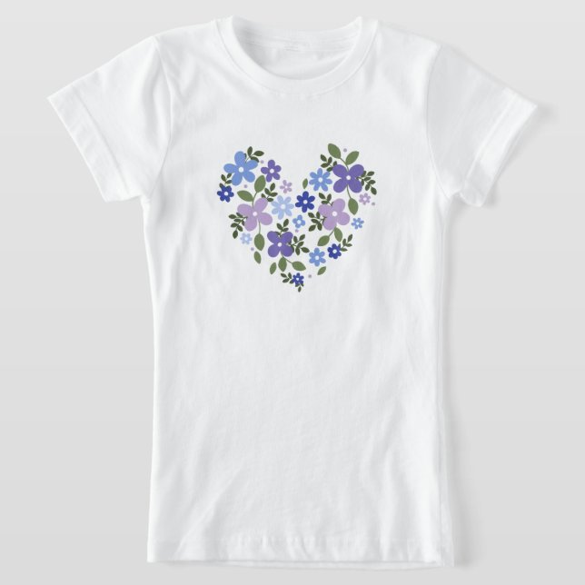 flower love t shirt design (Laydown)