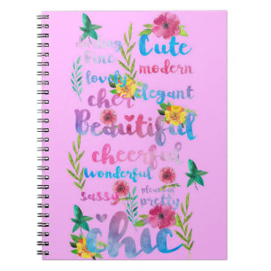 Flower Lover   Flower Cute Modern Beautiful Notebook