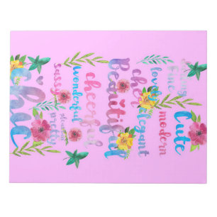 Flower Lover Flower Cute Modern Beautiful Notepad