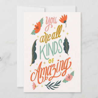 Flower Lover | You Are All Kinds Or Amazing Holiday Card