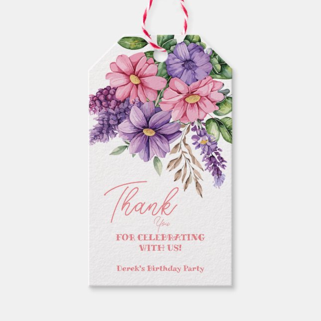 Flower lover's gift tags (Front)