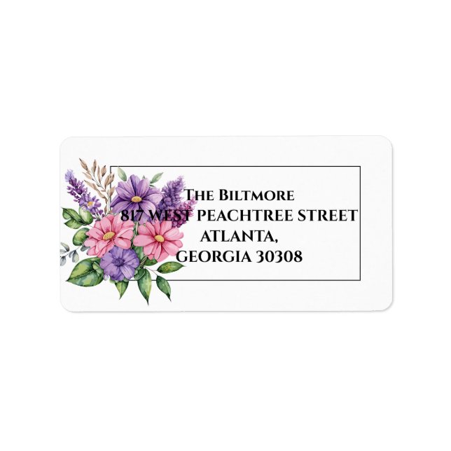 Flower lover's label (Front)