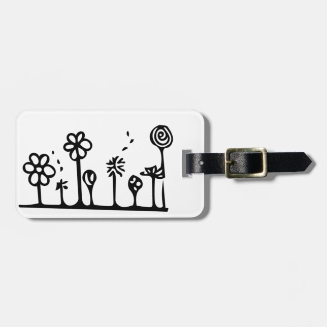Flower Luggage Tag (Front Horizontal)